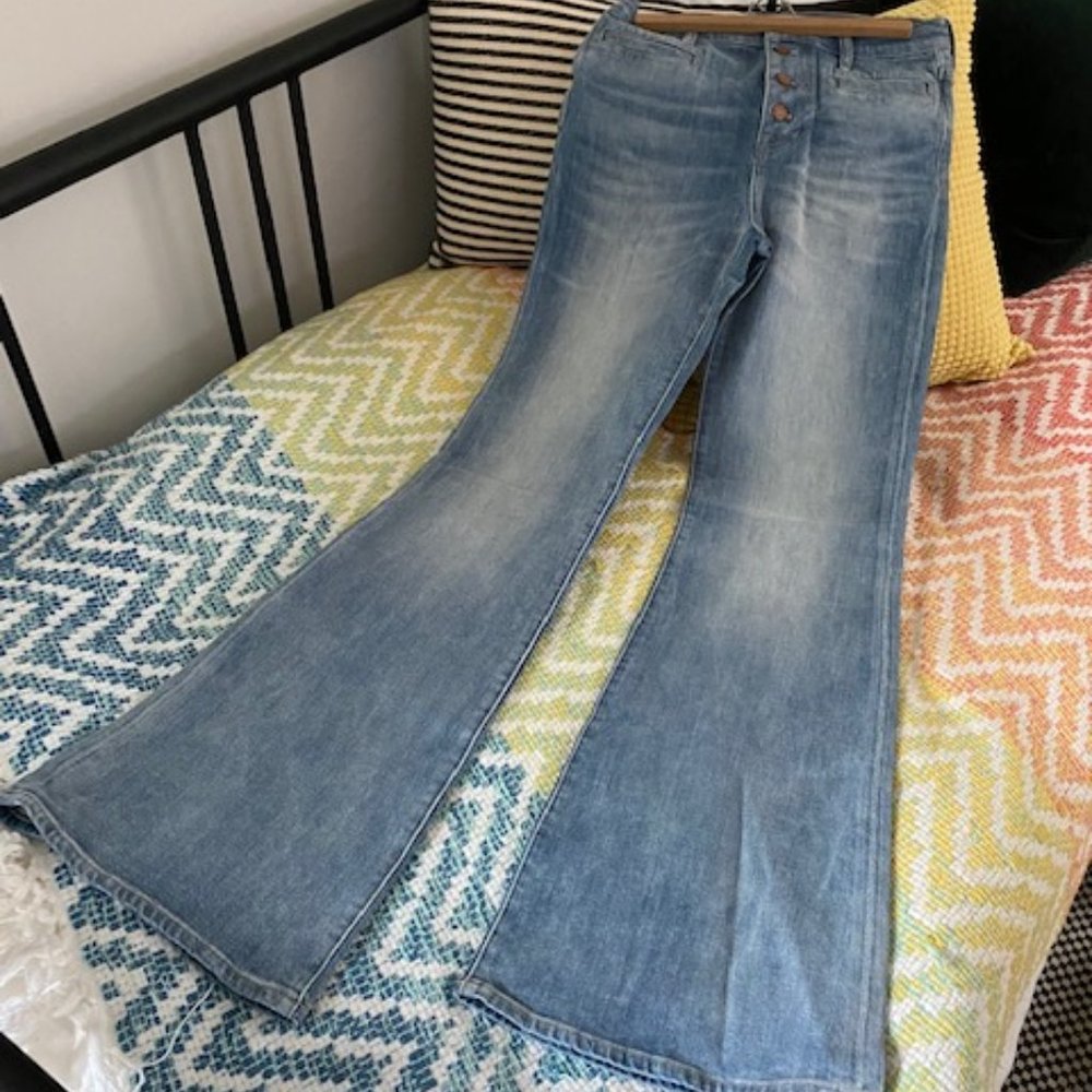 Button up - Flea market flare bell bottoms jeans